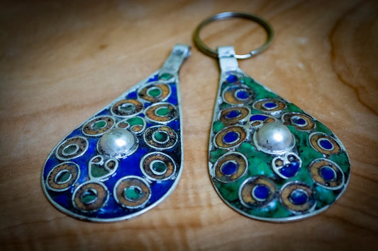 Berber Handmade Vintage Enamelled Pendant